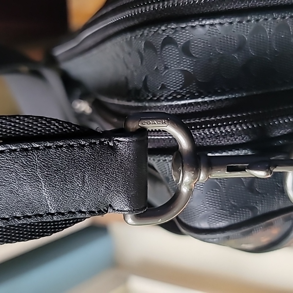 Coach Heritage Signature Embossed PVC Commuter - Picture 9 of 16